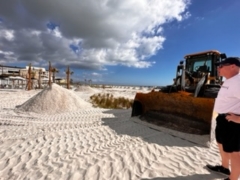 setting up sand sculpting image 7