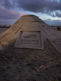 sand sculpting sponsor sand sculpture seagate